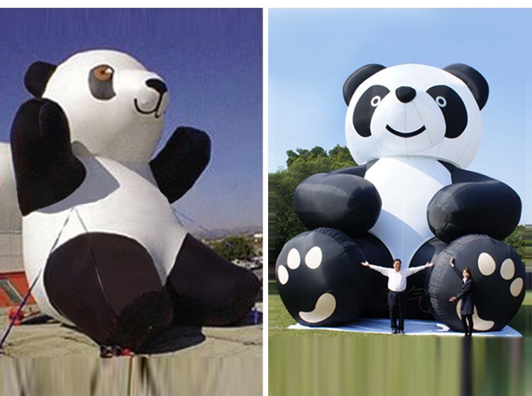 翁田镇充气熊猫展示